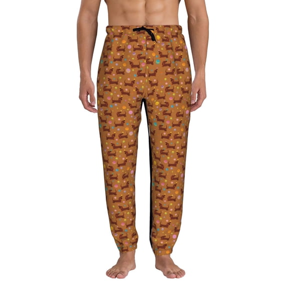 Pofeuu Dachshund And Ball Print Sweatpants for Men, Men's Lounge Pants, Men's Athletic Pants, Men's Sweat Pants with Pockets-Medium