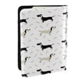 thumbnail image 1 of Pofeuu Dachshund Dog Print Travel Document Organizer Passport Holder Men Women for Family (6.5 in x 4.5 in),Wallet Holder Credit Card Clutch Bag Case, 1 of 5