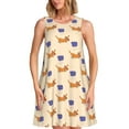 thumbnail image 1 of Pofeuu Dachshund Print Women's Sleeveless Dress, Loose Fit Summer Dress, Casual Tank Dress for Women, 1 of 7