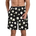 thumbnail image 1 of Pofeuu Daisies Flowers Prin Men's Swim Trunks Quick Dry Bathing Suit Swimming Board Shorts Mesh Lining Beach Swimwear-Large, 1 of 6