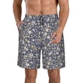 thumbnail image 1 of Pofeuu Daisies Flowers Prin Men's Swim Trunks Quick Dry Bathing Suit Swimming Board Shorts Mesh Lining Beach Swimwear-Large, 1 of 6