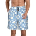 thumbnail image 1 of Pofeuu Daisies Flowers Prin Men's Swim Trunks Quick Dry Bathing Suit Swimming Board Shorts Mesh Lining Beach Swimwear-XX-Large, 1 of 6