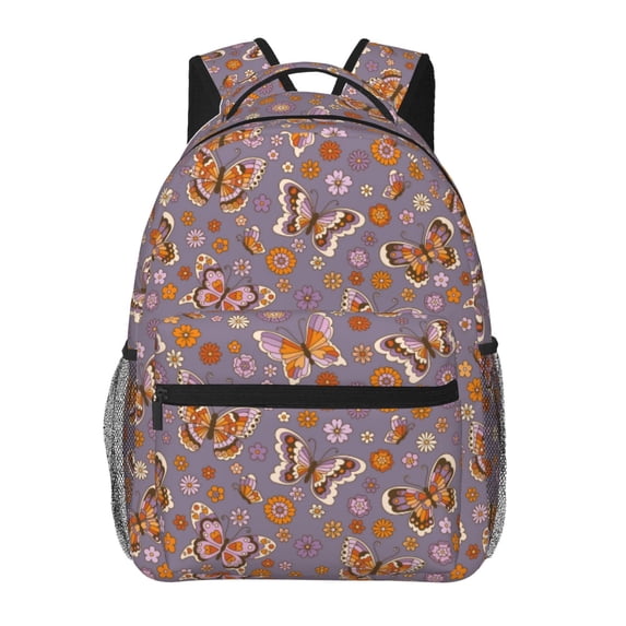 Pofeuu Daisies Flowers Print Backpack for Men and Women - Basic Bookbag Casual Daypack Backpacks for College Work Travel-One Size