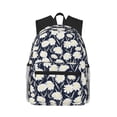 thumbnail image 1 of Pofeuu Daisies Flowers Print Laptop Backpack Travel Canvas Backpack for School Lightweight and Comfortable Backpack College Backpack Schoolbag, 1 of 6