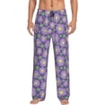 thumbnail image 1 of Pofeuu Daisies Flowers Print Men's Pajama Pants, Soft Lounge Pajama Pants with big pockets for Men Plaid Pj Bottoms-, 1 of 6