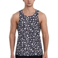 thumbnail image 1 of Pofeuu Daisies Flowers Print Men's Workout Tank Tops Sleeveless Muscle Gym Shirt Quick Dry-Large, 1 of 7