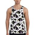 thumbnail image 1 of Pofeuu Daisies Flowers Print Men's Workout Tank Tops Sleeveless Muscle Gym Shirt Quick Dry-Large, 1 of 7