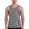 thumbnail image 1 of Pofeuu Daisies Flowers Print Men's Workout Tank Tops Sleeveless Muscle Gym Shirt Quick Dry-XX-Large, 1 of 7