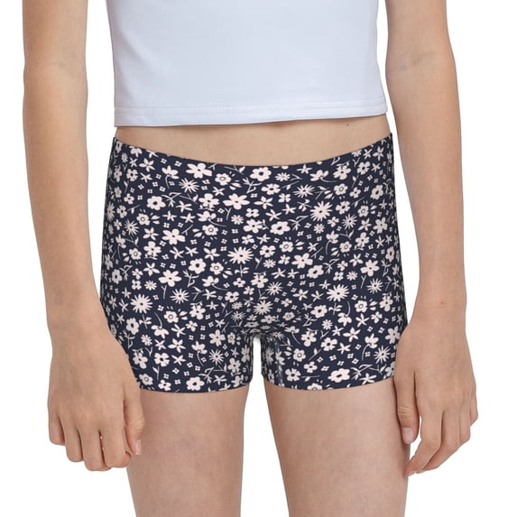 Pofeuu Daisies Flowers Print Soft Cotton Girls Boyshort panties Toddler Underwear-X-Large