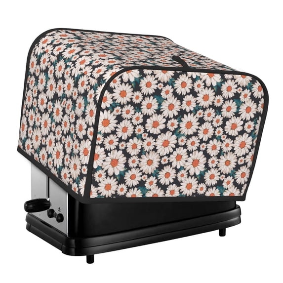 Pofeuu Daisies Flowers Print Toaster Cover 4 Slice, Bread Dust Cover & Fingerprint Protection, Kitchen Small Appliance Covers(Toaster Cover)