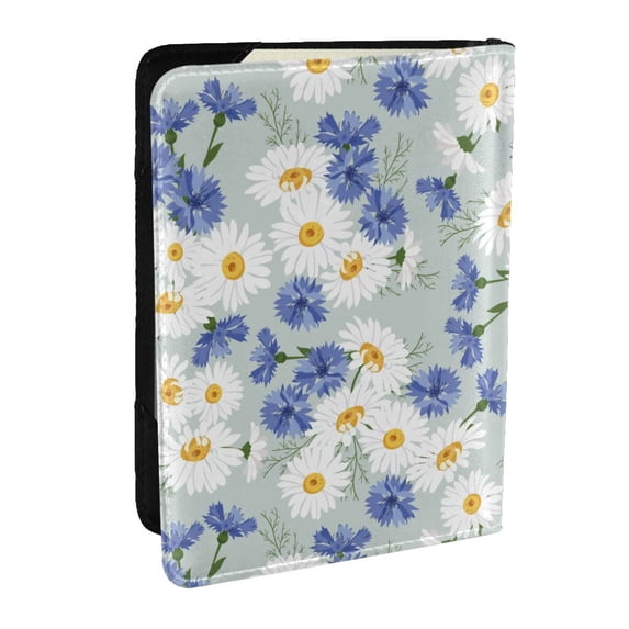 Pofeuu Daisies Flowers Print Travel Document Organizer Passport Holder Men Women for Family (6.5 in x 4.5 in),Wallet Holder Credit Card Clutch Bag Case