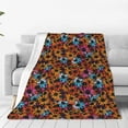 thumbnail image 1 of Pofeuu Daisies Flowers Print Ultra-Soft Micro Fleece Blanket,for Bed Or Sofa,All Season Throw Blankets Flannel Blanket-50"x40", 1 of 7