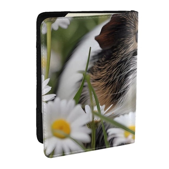 Pofeuu Daisy Guinea Pig Print Travel Document Organizer Passport Holder Men Women for Family (6.5 in x 4.5 in),Wallet Holder Credit Card Clutch Bag Case