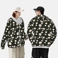 thumbnail image 1 of Pofeuu Daisy Print Sun Protection Outdoor Lightweight Full Zip UV Cooling Hoodie Long Sleeve Summer Clothing for Outdoor Hiking-Small, 1 of 5