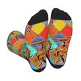 thumbnail image 1 of Pofeuu Dancing African Womans Print Crew Socks, Adult Running Hiking Socks for Youth and Adult, 1 of 7