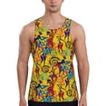thumbnail image 1 of Pofeuu Dancing African Womens Print Men's Workout Tank Tops Sleeveless Muscle Gym Shirt Quick Dry-4X-Large, 1 of 7