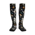 thumbnail image 1 of Pofeuu Dancing Skeleton Party Print Compression Socks for Women & Men Circulation - Best Support for Nurses,Running,Athletic,Sports, 1 of 7