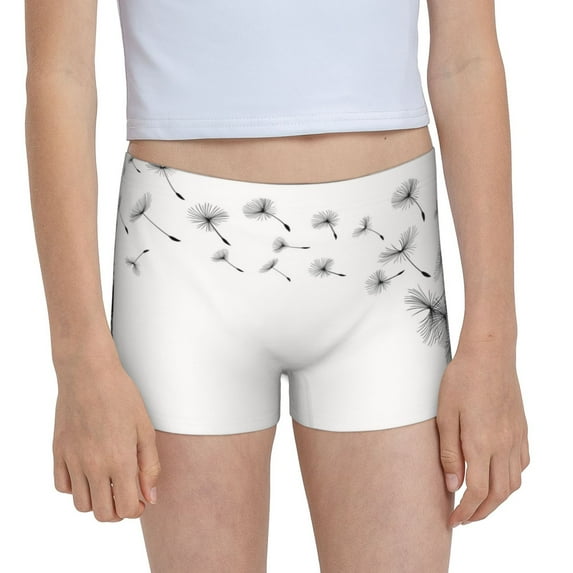 Pofeuu Dandelion Blowing In The Wind Print Soft Cotton Girls Boyshort panties Toddler Underwear-XX-Small
