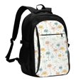 thumbnail image 1 of Pofeuu Dandelion Print Storage Laptop Backpack with USB Charging Port[Water Resistant] College Computer Bookbag Fits, 1 of 7