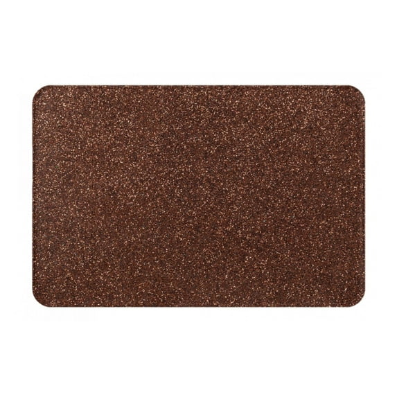 Pofeuu Dark Brown Glitter Print Flannel Doormats Rug16"x24"Rug Washable Doormats Indoor Outdoor Rugs for Layered Front Door Mats, Porch, Kitchen, Entryway
