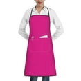 thumbnail image 1 of Pofeuu Darkmagenta Print Aprons with Pockets, Cute Aprons for Kitchen, Cooking, Server, Barber, Chef Apron, 1 of 7