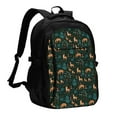 Pofeuu Deers In The Forest Print Storage Laptop Backpack with USB