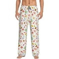 thumbnail image 1 of Pofeuu Dessert Print Men's Pajama Pants, Soft Lounge Pajama Pants with big pockets for Men Plaid Pj Bottoms-Medium, 1 of 6