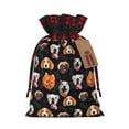 thumbnail image 1 of Pofeuu Different Breeds Of Dogs Print Burlap Bags with Drawstrings Drawstring Gift Bags Pouch Bag for Thankgiving Birthday Party Gift Wrapping Treats and Party Favors-Black, 1 of 8