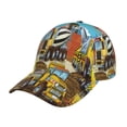 thumbnail image 1 of Pofeuu Different Construction Site Vehicles Print Adult Adjustable Embroidered Graphic Baseball Hat for Men and Women, 1 of 6