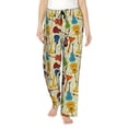 thumbnail image 1 of Pofeuu Different Kind Of Guitars Print Women's Fashion Pajama Pants with Pockets Comfy Drawstring Sleep Lounge Bottoms-Medium, 1 of 6