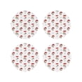 thumbnail image 1 of Pofeuu Different Mushrooms Print Coasters for Drinks, 4Pack PU Leather Coasters, Bar Drink Coasters for Tabletop Protection, Furniture from Damage-Round Shape, 1 of 6