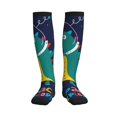 thumbnail image 1 of Pofeuu Dinosau Space Explorer Print Compression Socks for Women & Men Circulation - Best Support for Nurses,Running,Athletic,Sports, 1 of 7