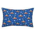 thumbnail image 1 of Pofeuu Dinosaur Driving Print Polyester Microfiber Plush Pillowcases, Super Soft and Cozy Pillow Case Covers with Envelop Closure（Pillow core not included）-14"x20", 1 of 6
