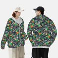 thumbnail image 1 of Pofeuu Dinosaur Plays Soccer Print Sun Protection Outdoor Lightweight Full Zip UV Cooling Hoodie Long Sleeve Summer Clothing for Outdoor Hiking-X-Large, 1 of 5