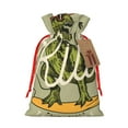 thumbnail image 1 of Pofeuu Dinosaur Print Burlap Bags with Drawstrings Drawstring Gift Bags Pouch Bag for Thankgiving Birthday Party Gift Wrapping Treats and Party Favors-Medium, 1 of 9