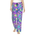 thumbnail image 1 of Pofeuu Disco Roller Skates Print Women's Fashion Pajama Pants with Pockets Comfy Drawstring Sleep Lounge Bottoms-Small, 1 of 6