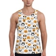 thumbnail image 1 of Pofeuu Dog Faces Print Men's Workout Tank Tops Sleeveless Muscle Gym Shirt Quick Dry-X-Large, 1 of 7