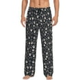 thumbnail image 1 of Pofeuu Dog Paw Print Men's Pajama Pants, Soft Lounge Pajama Pants with big pockets for Men Plaid Pj Bottoms-Medium, 1 of 6