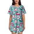 thumbnail image 1 of Pofeuu Dogs With Swimming Print Women's Pajama Set Short/Shorts Soft Button PJs Elastic Drawstring Waist Sleepwear-3X-Large, 1 of 6