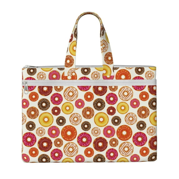 Pofeuu Donut Print Laptop Bag Carrying - Computer Bag Laptop Case Shoulder Slim Work Travel
