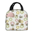 thumbnail image 1 of Pofeuu Donut Sloth Print Lunch Bag Lunch Box Insulated Lunch Bag Adult Lunch Box for Men and Women, 1 of 8