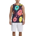 thumbnail image 1 of Pofeuu Donuts1 Print Basketball Jersey, Shirts for Men Youth Basketball Jersey Crew Neck-XX-Large, 1 of 6