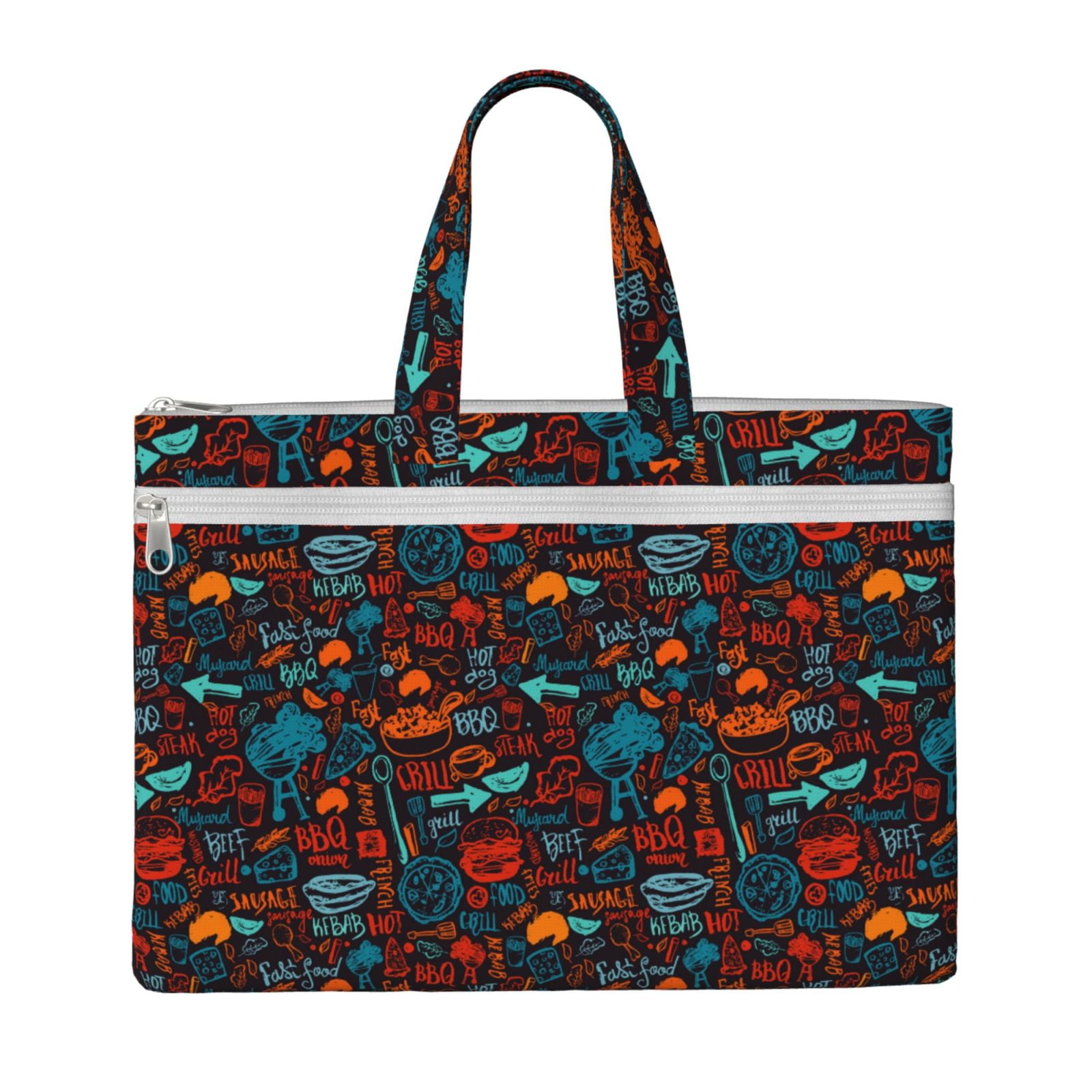 Pofeuu Doodle Barbeque Print Laptop Bag Carrying - Computer Bag Laptop ...