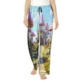 thumbnail image 1 of Pofeuu Dreamy Mushroom House Print Women's Fashion Pajama Pants with Pockets Comfy Drawstring Sleep Lounge Bottoms-Small, 1 of 6