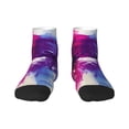 thumbnail image 1 of Pofeuu Dual Skulls Colorful Fusion Print 30cm Socks, Adult Running Hiking Socks for Youth and Adult, 1 of 7