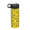 thumbnail image 1 of Pofeuu Ducky Cartoon Animal Yellow Print 18oz Sports Insulated Kettle, Sports Bottle Water Bottles For Men Women For Gym Hiking Camping Running Mountain Bike Outdoor Sports, 1 of 8