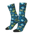thumbnail image 1 of Pofeuu Dump Truck Print Crew Socks, Adult Running Hiking Socks for Youth and Adult, 1 of 6
