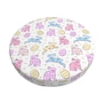 thumbnail image 1 of Pofeuu Easter Colorful Rabbit Print Round Bar Stool Covers - Super Soft and Washable Elastic Stool Cushion Slipcover Easy Clean Velvet-13 inch, 1 of 7
