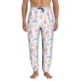 thumbnail image 1 of Pofeuu Easter Colorful Rabbit Print Sweatpants for Men, Men's Lounge Pants, Men's Athletic Pants, Men's Sweat Pants with Pockets-Large, 1 of 5