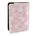thumbnail image 1 of Pofeuu Easter Cute Rabbit Print Travel Document Organizer Passport Holder Men Women for Family (6.5 in x 4.5 in),Wallet Holder Credit Card Clutch Bag Case, 1 of 5